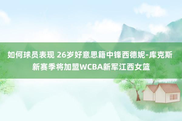 如何球员表现 26岁好意思籍中锋西德妮-库克斯 新赛季将加盟WCBA新军江西女篮