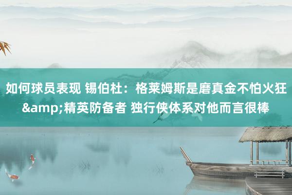 如何球员表现 锡伯杜：格莱姆斯是磨真金不怕火狂&精英防备者 独行侠体系对他而言很棒