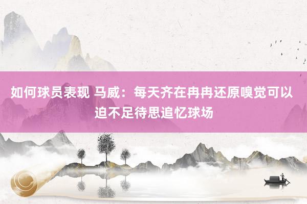 如何球员表现 马威：每天齐在冉冉还原嗅觉可以 迫不足待思追忆球场