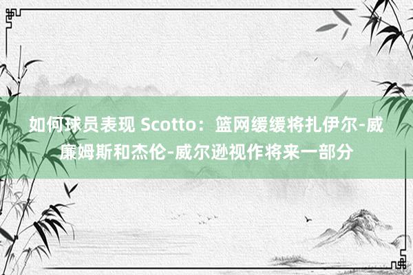 如何球员表现 Scotto：篮网缓缓将扎伊尔-威廉姆斯和杰伦-威尔逊视作将来一部分